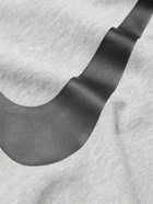 NIKE TRAINING - Logo-Print Dri-FIT Cotton-Blend Jersey Hoodie - Gray