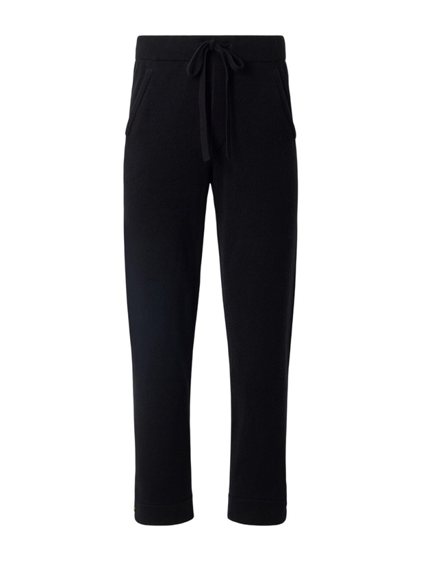 Photo: God's True Cashmere - Straight-Leg Cashmere Drawstring Trousers - Black