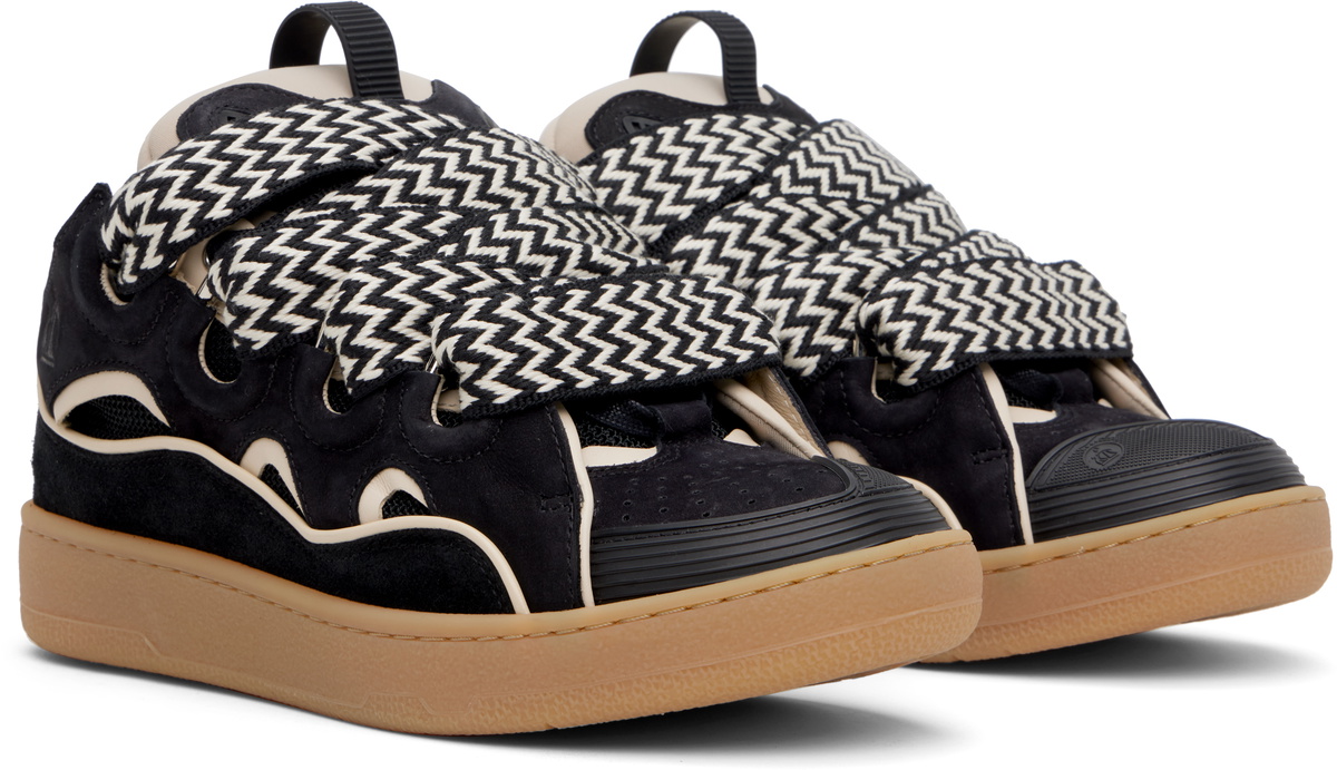 【関税込み】Lanvin SSENSE限定 ブラック Curb スニーカー SSENSE Exclusive Black Curb Sneakers by Lanvin on Sale