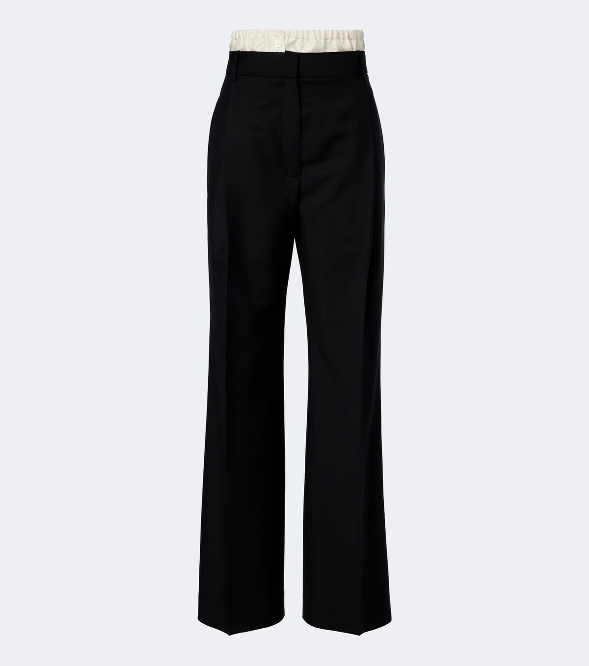 Róhe Wool and mohair wide-leg pants