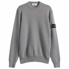 Stone Island Men's Textured Stitch Jumper in Ash Grey