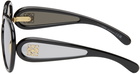 LOEWE Black Pilot Mask Sunglasses