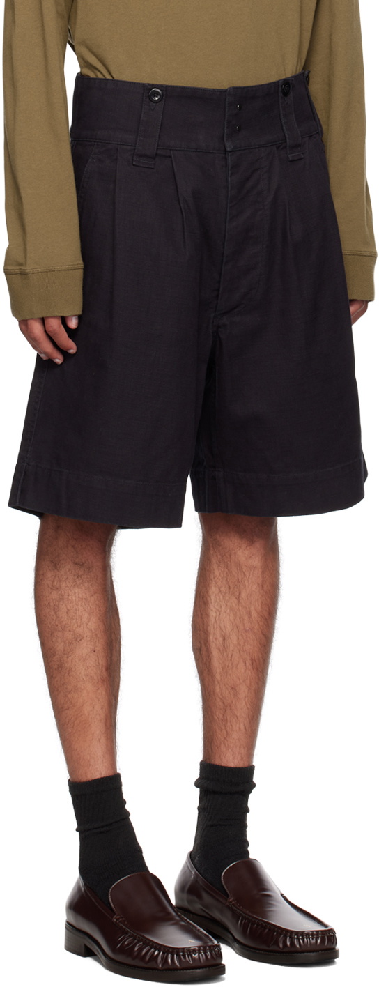 MHL by Margaret Howell Indigo Naval Shorts