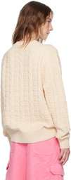 Acne Studios Beige Cable Sweater