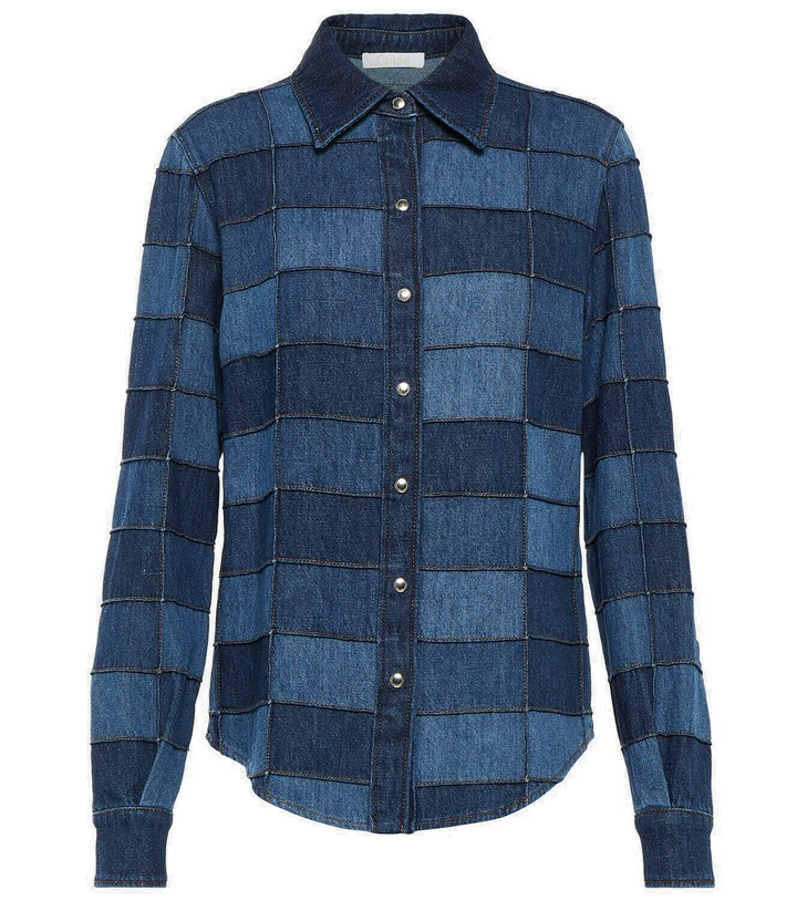 Photo: Chloé Patchwork denim shirt