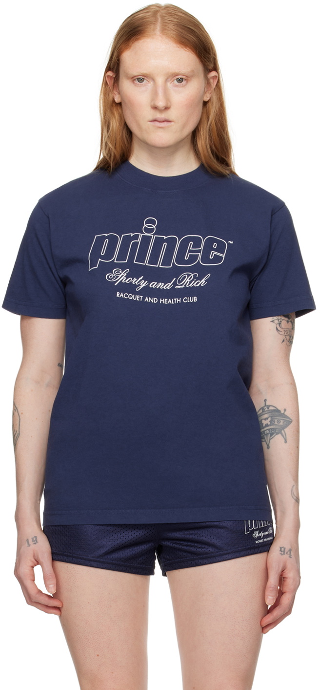 Sporty & Rich Navy Prince Edition TShirt Sporty & Rich
