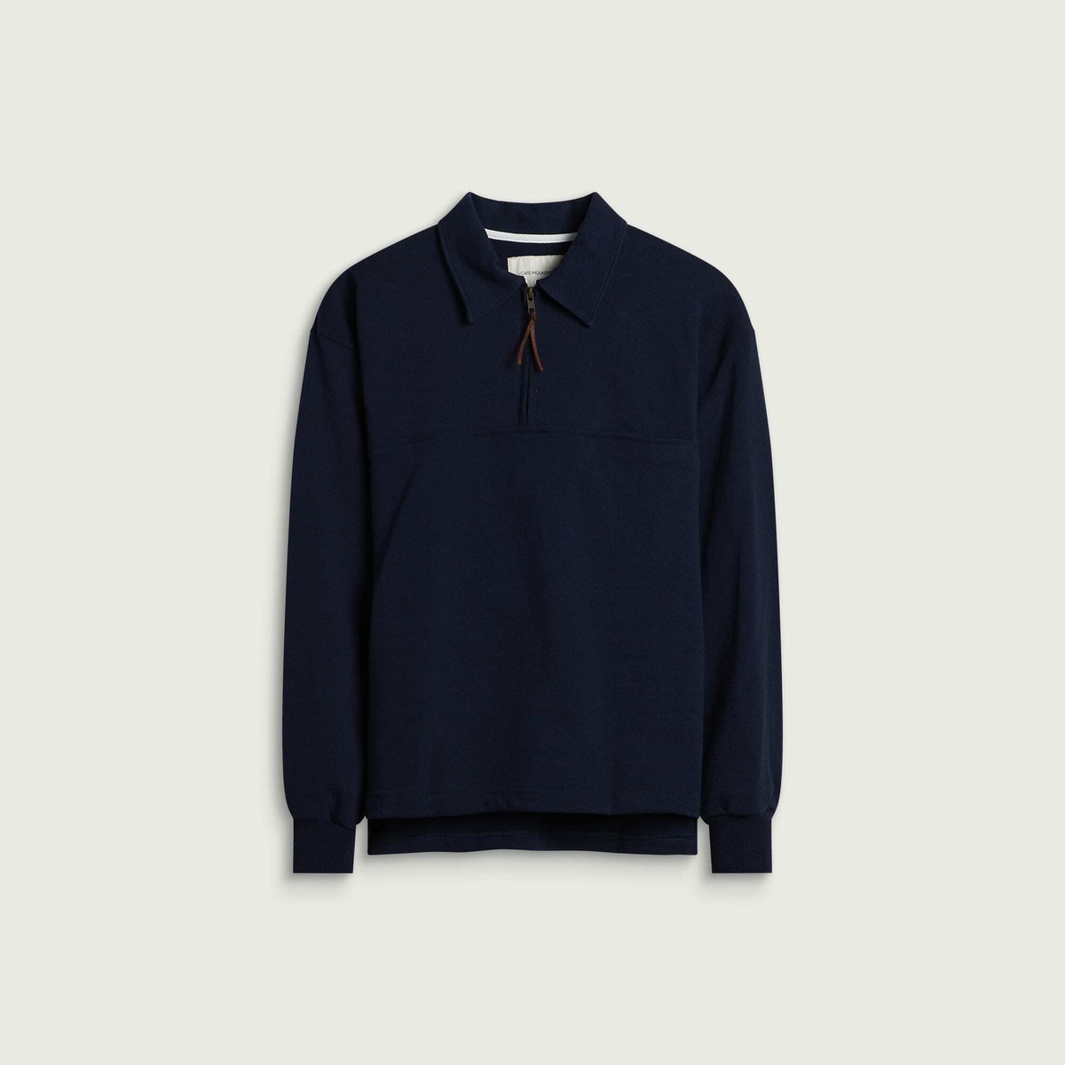 Café Mountain Men's Quarter Zip Heavy Sweatshirt in Navy