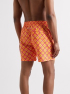 Derek Rose - Mid-Length Printed Swim Shorts - Orange