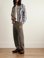 Cherry Los Angeles - Straight-Leg Logo-Appliquéd Cotton-Jersey Sweatpants - Brown