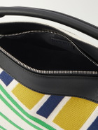 LOEWE - Puzzle Edge Small Leather-Trimmed Embroidered Canvas Messenger Bag