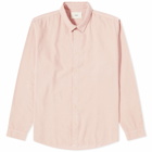 Folk Men's Babycord Shirt in Dusty Pink