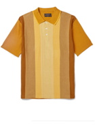 Beams Plus - Striped Cotton Polo Shirt - Yellow