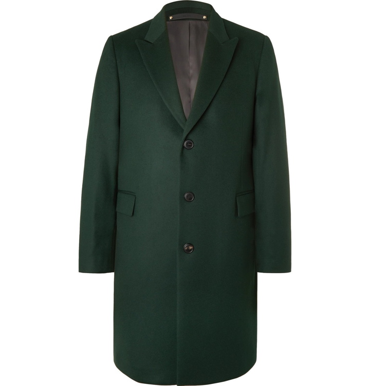 Photo: Paul Smith - Wool and Cashmere-Blend Overcoat - Green