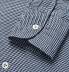 Incotex - Ween Slim-Fit Cutaway-Collar Checked Cotton Shirt - Men - Blue