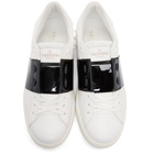 Valentino White Valentino Garavani Rockstud Untitled Sneakers