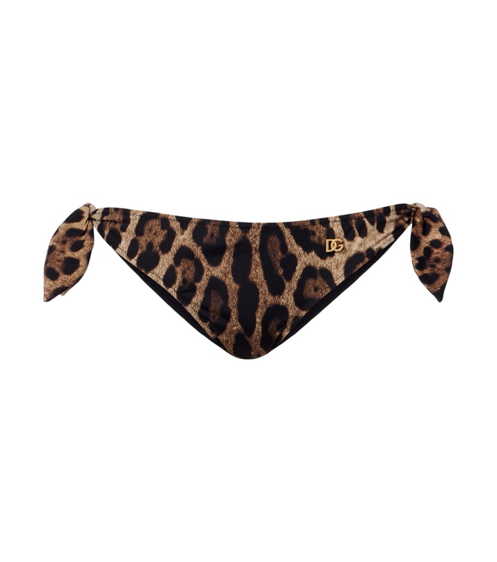 Photo: Dolce&Gabbana Leopard-print bikini bottoms
