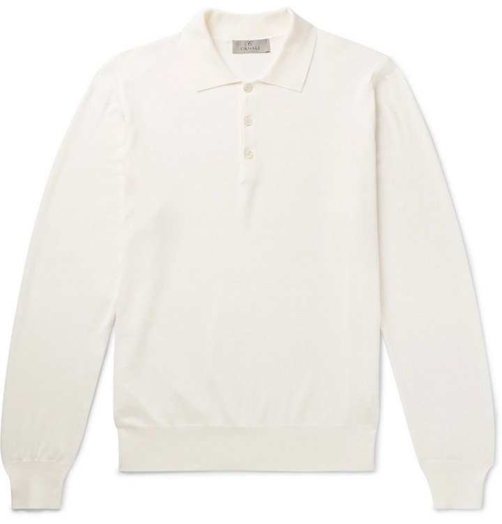 Photo: Canali - Cotton Polo Shirt - White