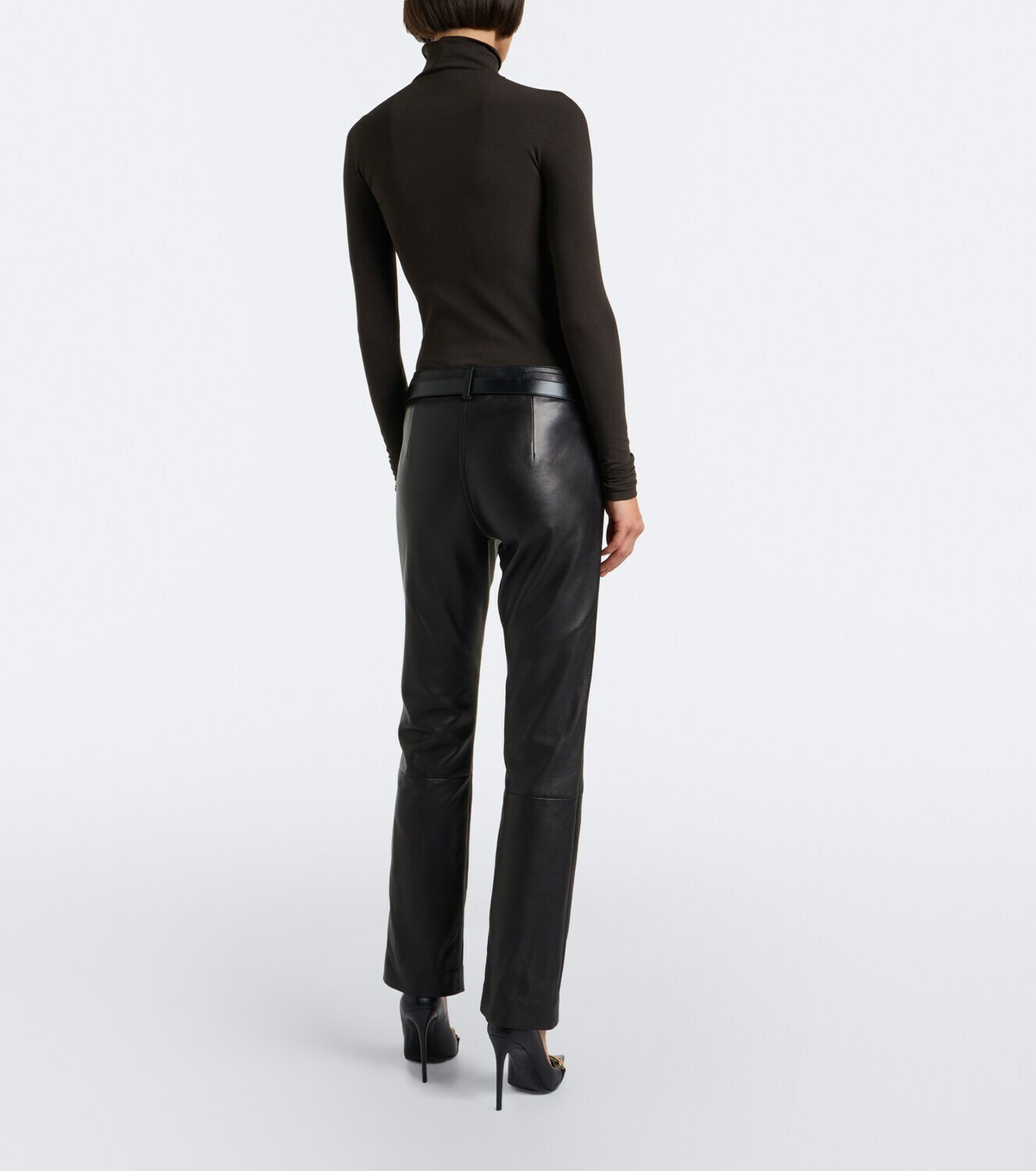Gucci Leather straight pants