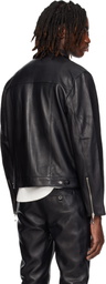 Ernest W. Baker Black Studded Leather Jacket