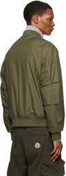 Moncler Green Bharani Bomber Jacket