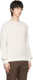 BEAMS PLUS White Flax Sweater