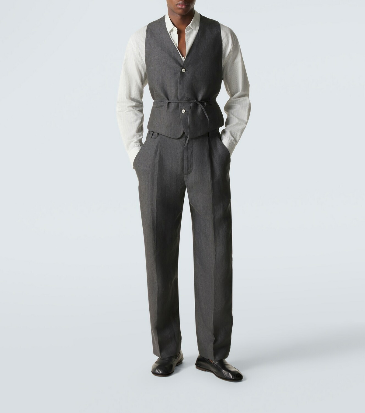 Jacquemus Paysan striped linen vest