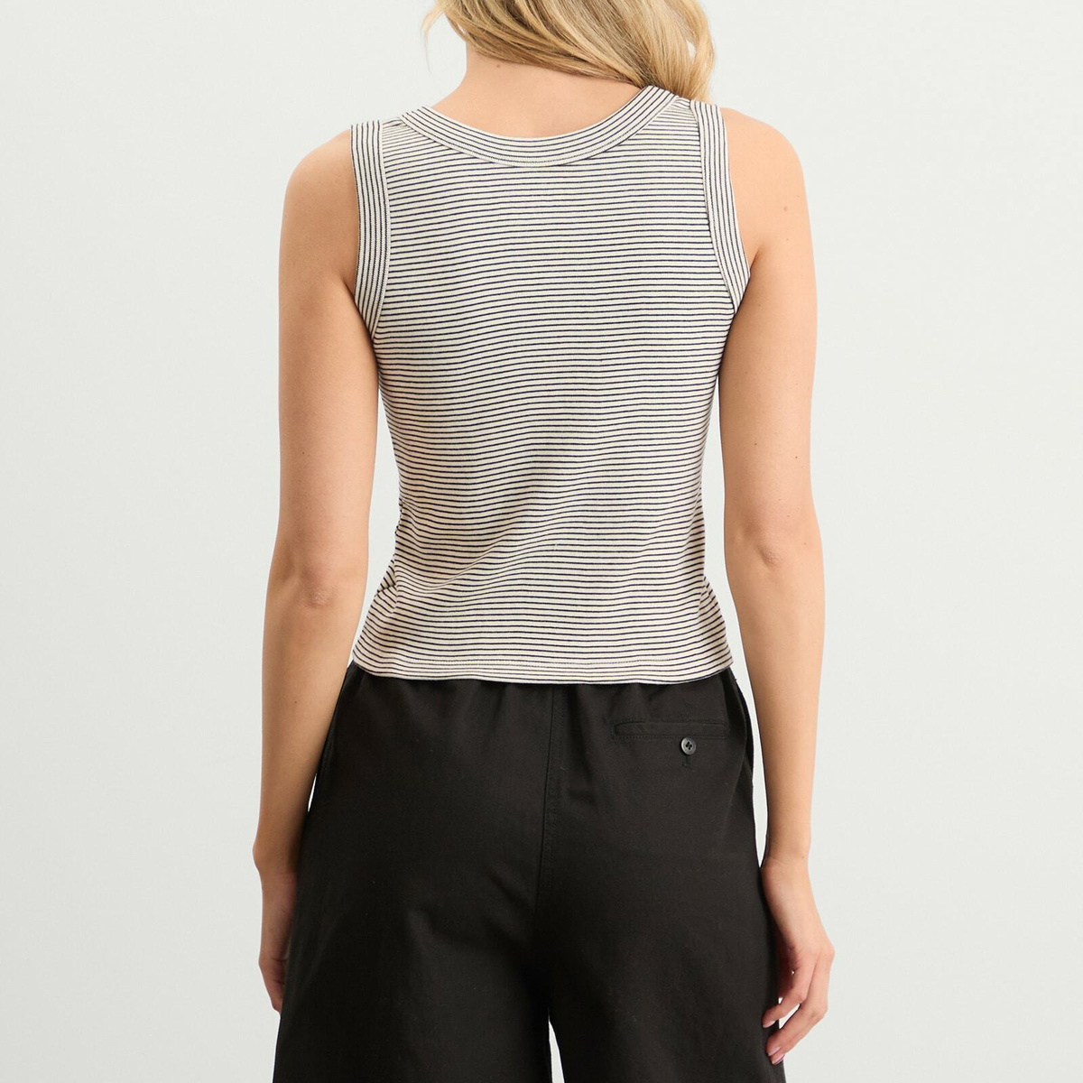Nothing Written Women's Sailor Sleeveless Top in Black