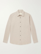 Purdey - Cotton-Herringbone Shirt - Brown