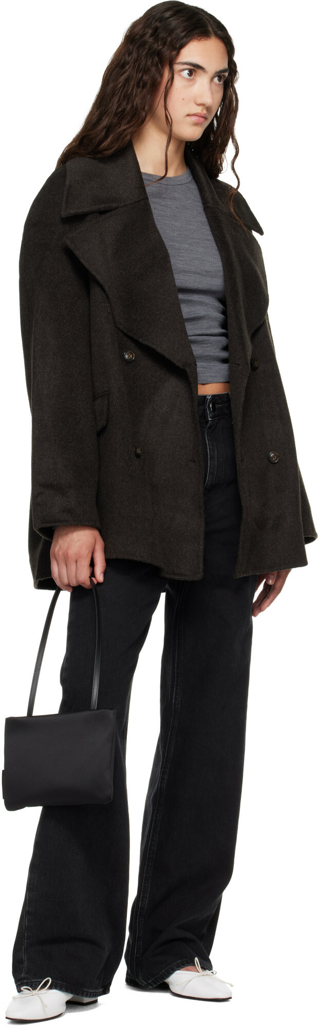 Loulou de Saison Brown NEIL Double Breasted Jacket