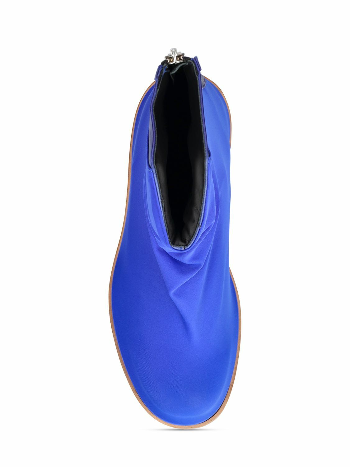 424 - Marathon Leather & Lycra Zipped Boots