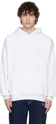 Dime White Classic Small Logo Hoodie