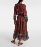 Ulla Johnson Paige printed cotton-blend midi skirt