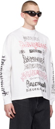 Balenciaga White DIY Metal Long Sleeve T-Shirt