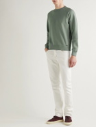 TOM FORD - Garment-Dyed Cotton-Jersey Sweatshirt - Green