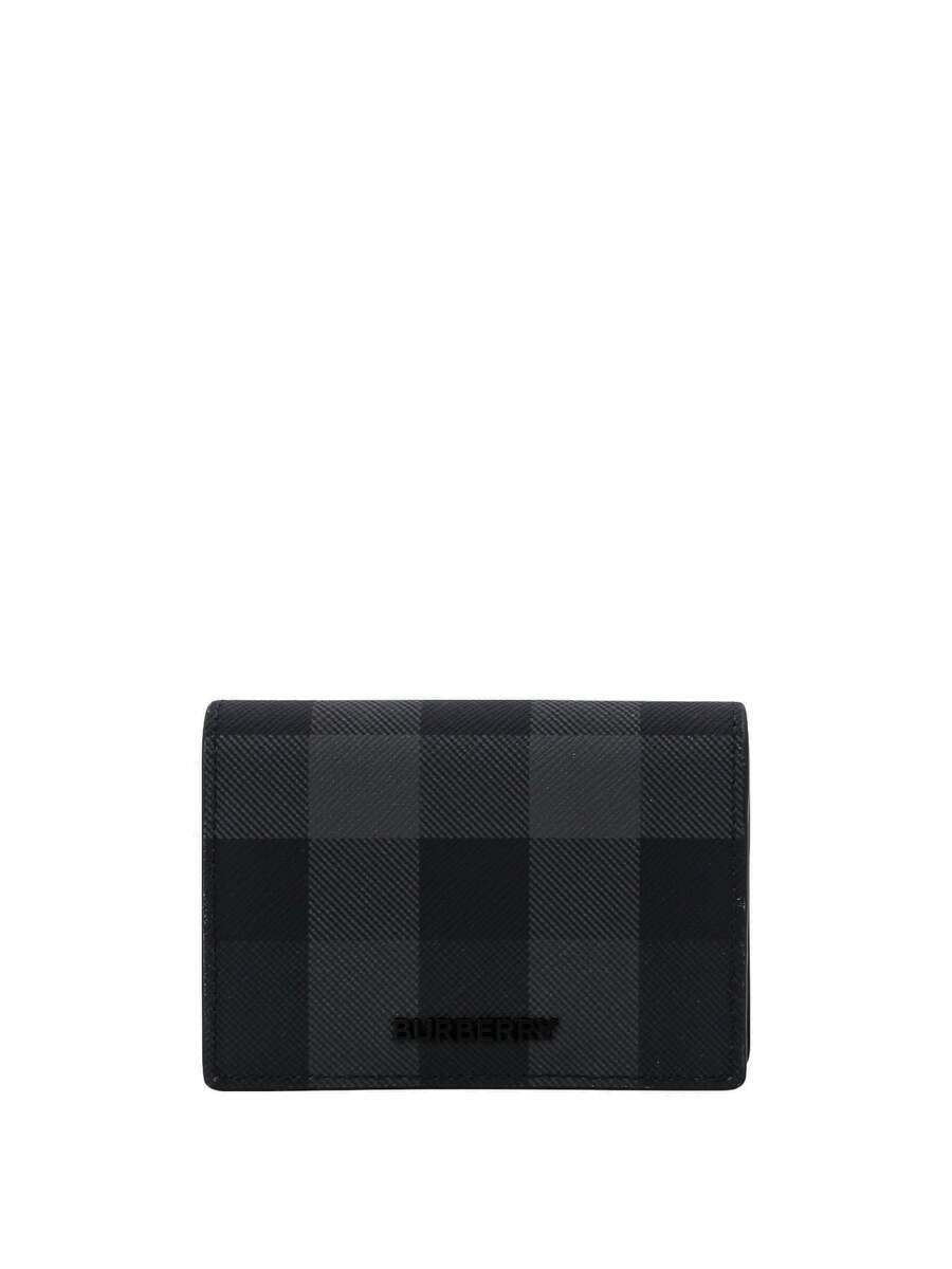 Burberry Card Holder Black Mens Burberry