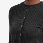 DONNI. Women's Sweater Rib Cardigan in Jet