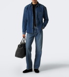 Saint Laurent Le Loafer velvet penny loafers