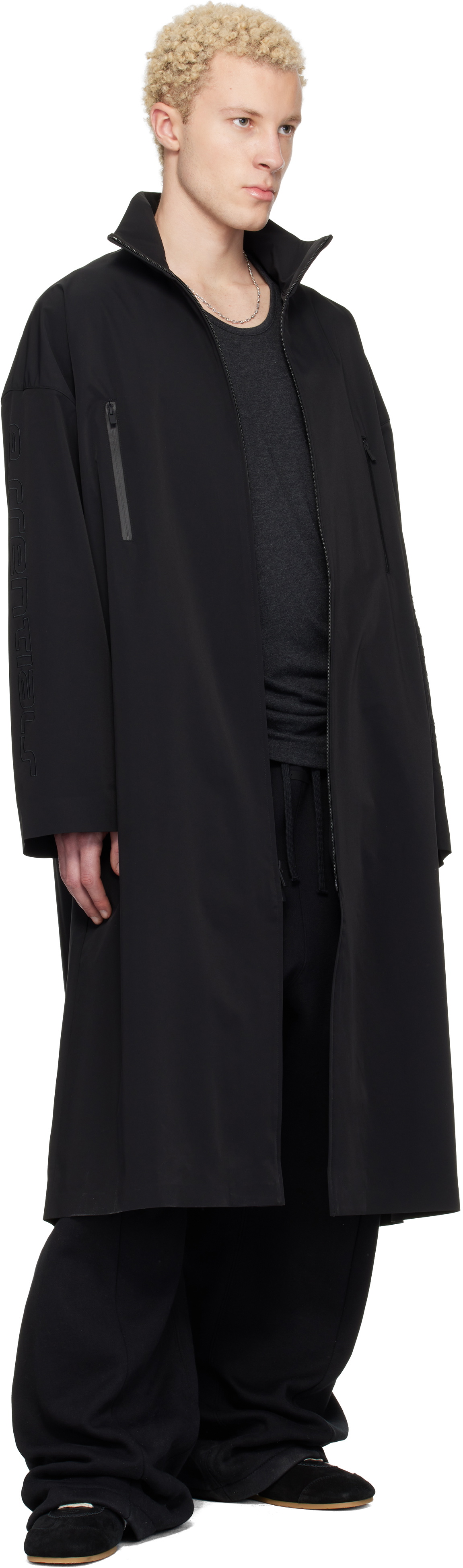 Fear of God ESSENTIALS Black Active Trace Full Length Trench Coat