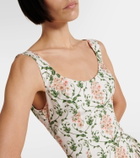 Agua by Agua Bendita Pluma floral corset cotton dress