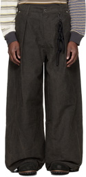 Song for the Mute Black Super Baggy Trousers