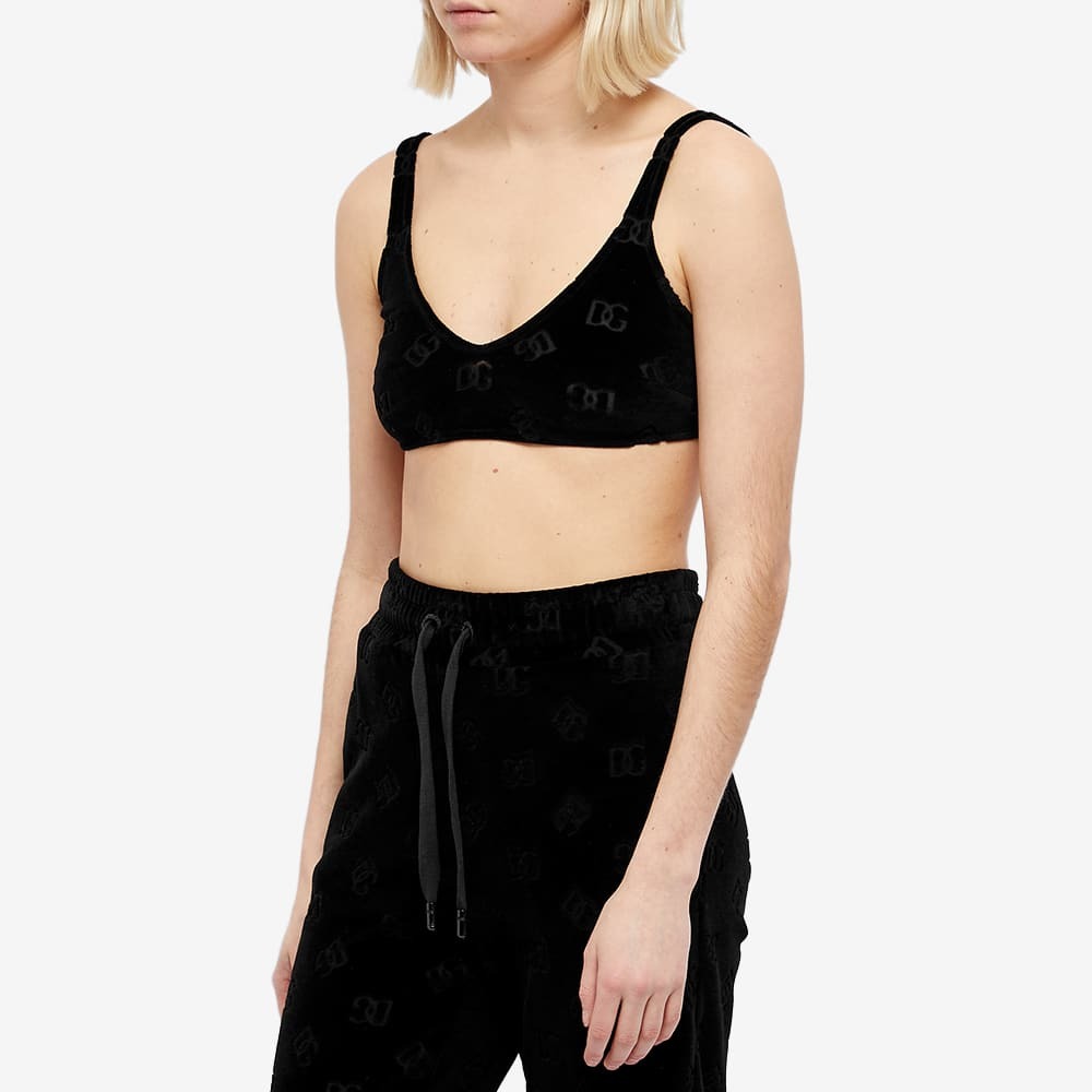 Dolce & Gabbana Bra Top In Nero in Nero