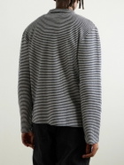Officine Générale - Bryan Striped Cotton-Blend Cardigan - Blue