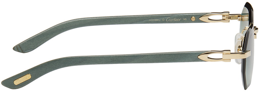 Cartier Green 'Signature C de Cartier' Sunglasses