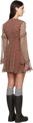 Weekend Max Mara Burgundy Cardato Minidress