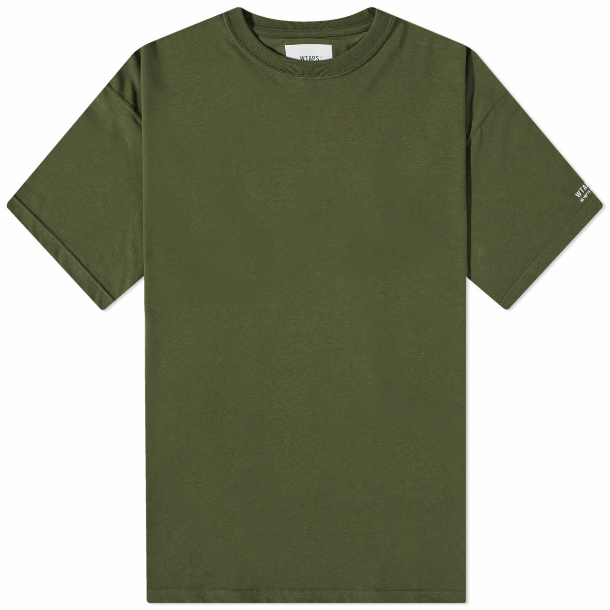 WTAPS Men's 20 Sleeve Logo T-Shirt in Olive Drab WTAPS
