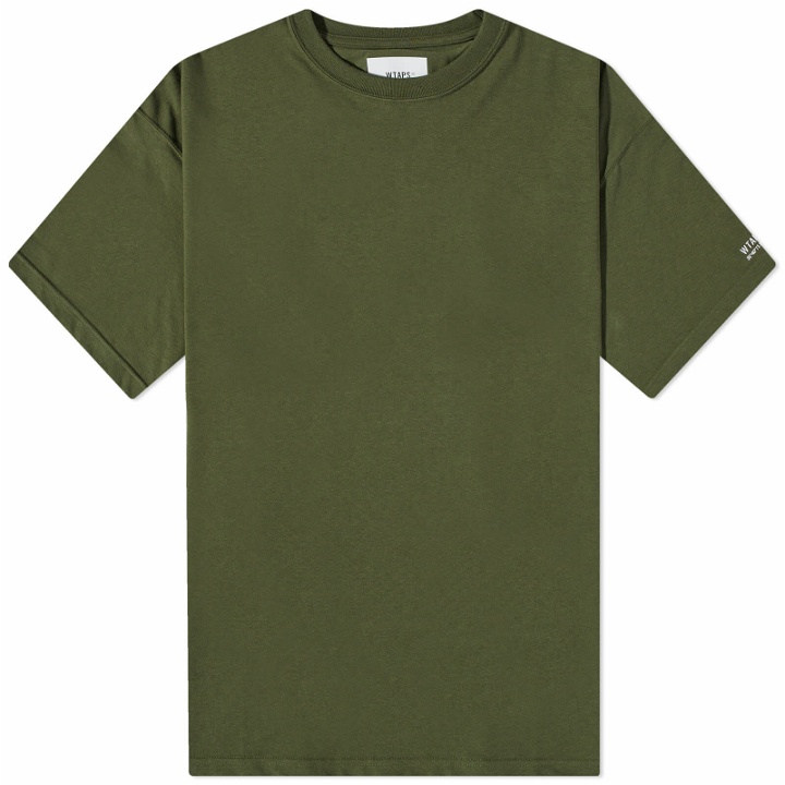 Photo: WTAPS Men's 20 Sleeve Logo T-Shirt in Olive Drab