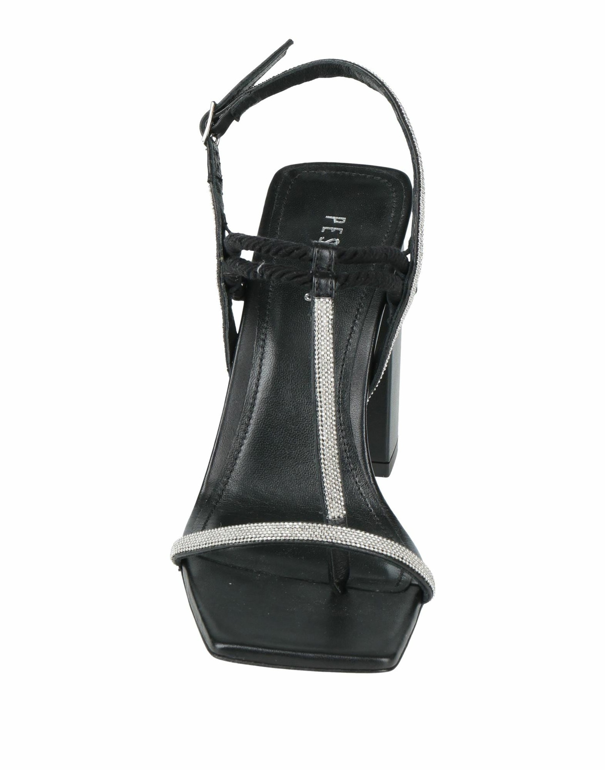 Peserico Womens Thong sandal in Black