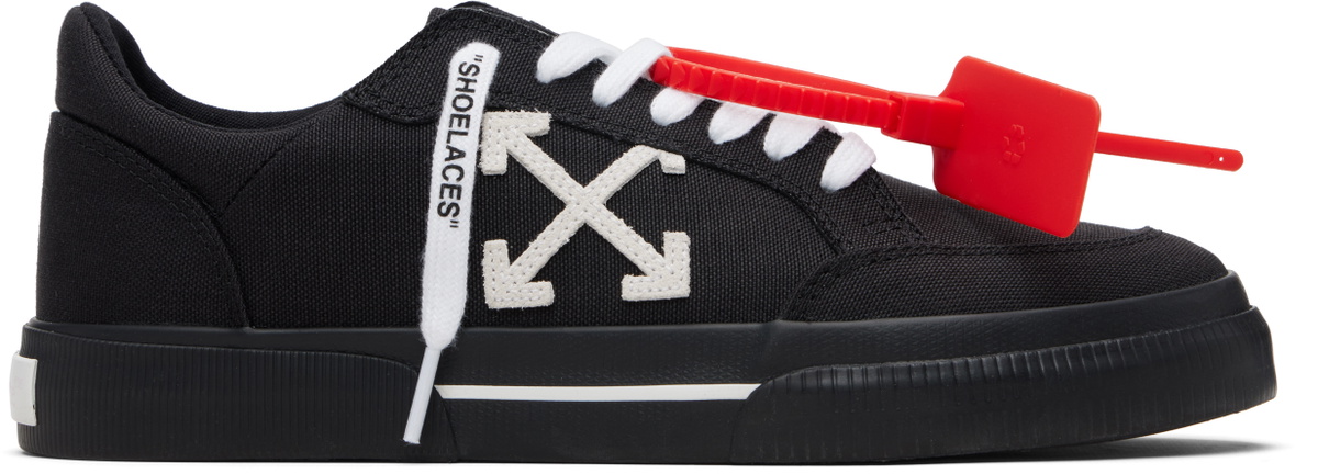 Off-White Black Vulcanized Low Sneakers
