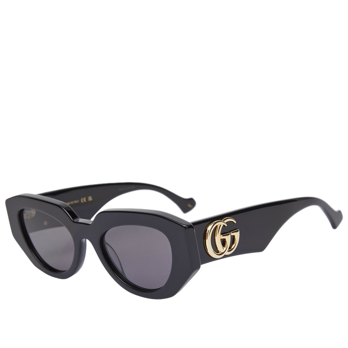 Gucci Grey and Black Sunglasses Amazon.com: Gucci GG 0010 S- 001 BLACK/GREY Sunglasses,male  main image 3