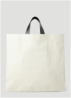 Square Shopper Tote Bag in White
